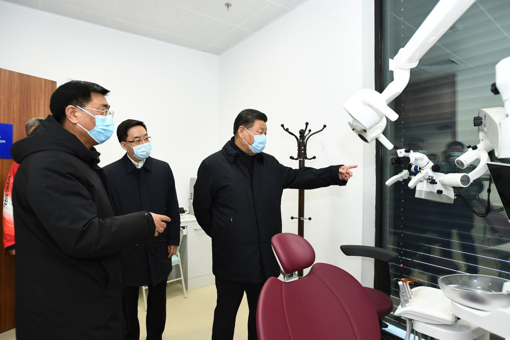 1月4日，习近平总书记在北京考察冬奥会、冬残奥会筹办备赛工作。新华社记者燕雁摄